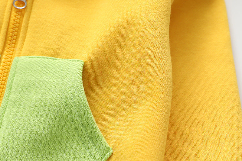 Kid Baby Boy Girl Spring Autumn Bunny Cotton Zipper Dinosaur Cartoon Coat