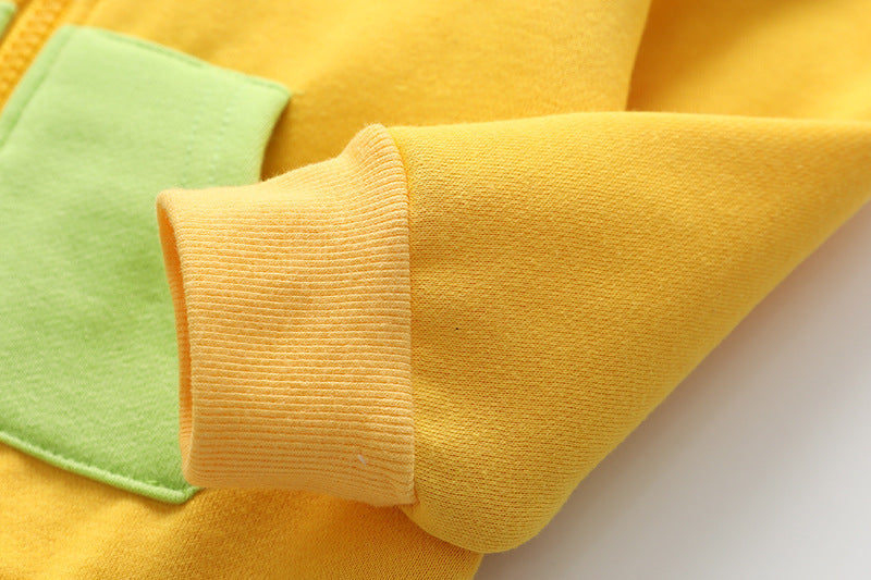 Kid Baby Boy Girl Spring Autumn Bunny Cotton Zipper Dinosaur Cartoon Coat