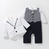 Baby Onesie Spring Autumn New Climbing Suit Gentleman Rompers