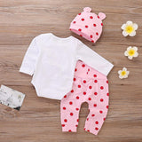 Baby Girl Set Cute Giraffe Pink Dot 2 Pcs
