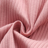 Baby Girls Long Sleeve Ruffle Solid 2 Pcs Set