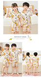 Kid Boys Girls Home Set Summer Short Sleeved Pajamas