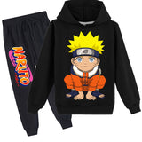 Kid Girl Boy Tracksuit Anim Casual Cool Print Suit 2 Pcs Set