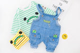 Baby Mädchen Jungen Kleidung Sets Gestreifte Jeans 2Pcs Outfit 1-4 Jahre