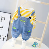 Baby Mädchen Jungen Kleidung Sets Gestreifte Jeans 2Pcs Outfit 1-4 Jahre