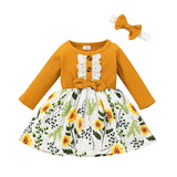 Baby Girl Long Sleeve Floral Spring Flower Dresses