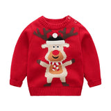 Kid Baby Boy Girl Autumn Winter Christmas Warm Knit Sweaters