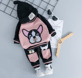 Baby Boys Girl Cartoon Dog 2 Pcs Sets Tracksuit 0-3 Years