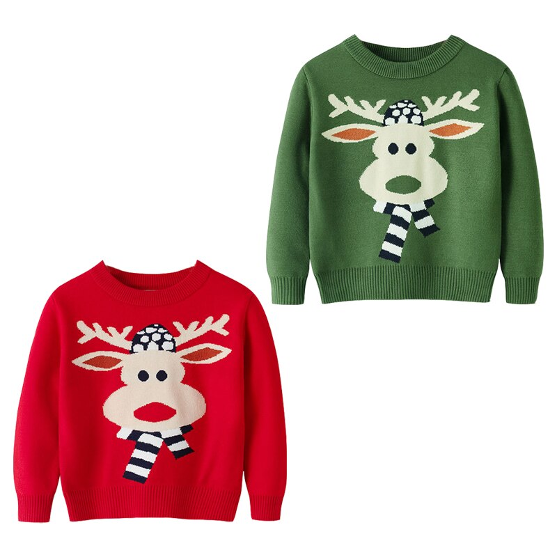 Kid Baby Boy Sweater Autumn/winter Cartoon Double Bottoming 2-6 Years