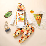 0-18M Babies Halloween Pattern Long Sleeve 3 Pcs Sets