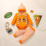 0-18M Babies Halloween Pattern Long Sleeve 3 Pcs Sets