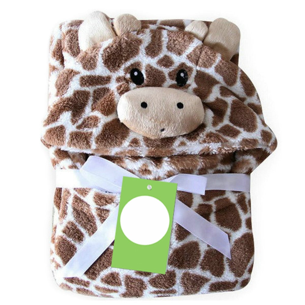 Baby Bath Towel Bathrobe Hooded Towels Lovely  Animal Cape - honeylives