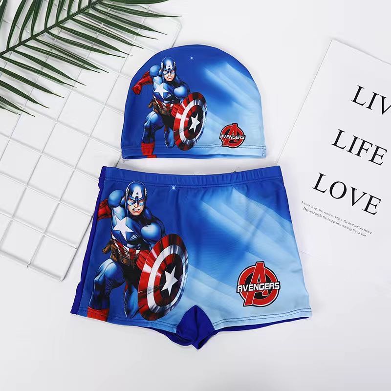 Baby Boy Swimwear Summer Shorts Cartoon Captain Swimsuits Trunks