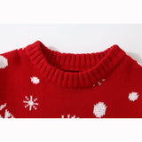 Kid Baby Boy Girl Warm Long Sleeve Autumn Red Christmas Sweaters