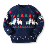 Kid Baby Boy Girl Warm Long Sleeve Autumn Red Christmas Sweaters