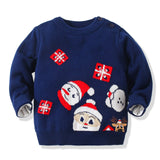 Kid Baby Boy Girl Warm Long Sleeve Autumn Red Christmas Sweaters