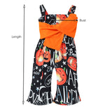 0-24M Baby Girls Romper Halloween Pumpkin Infant Pants