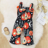0-24M Baby Girls Romper Halloween Pumpkin Infant Pants