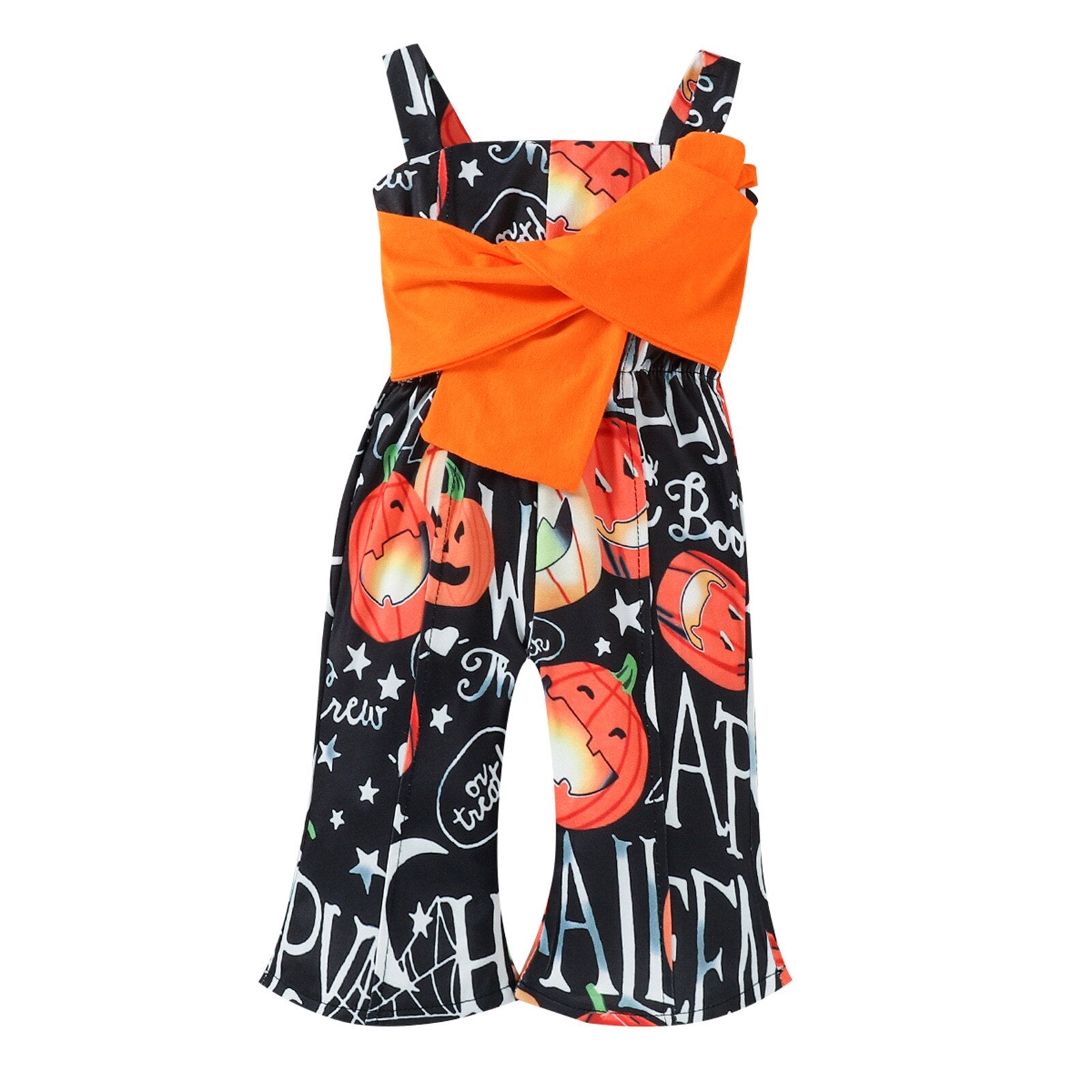 0-24M Baby Girls Romper Halloween Pumpkin Infant Pants