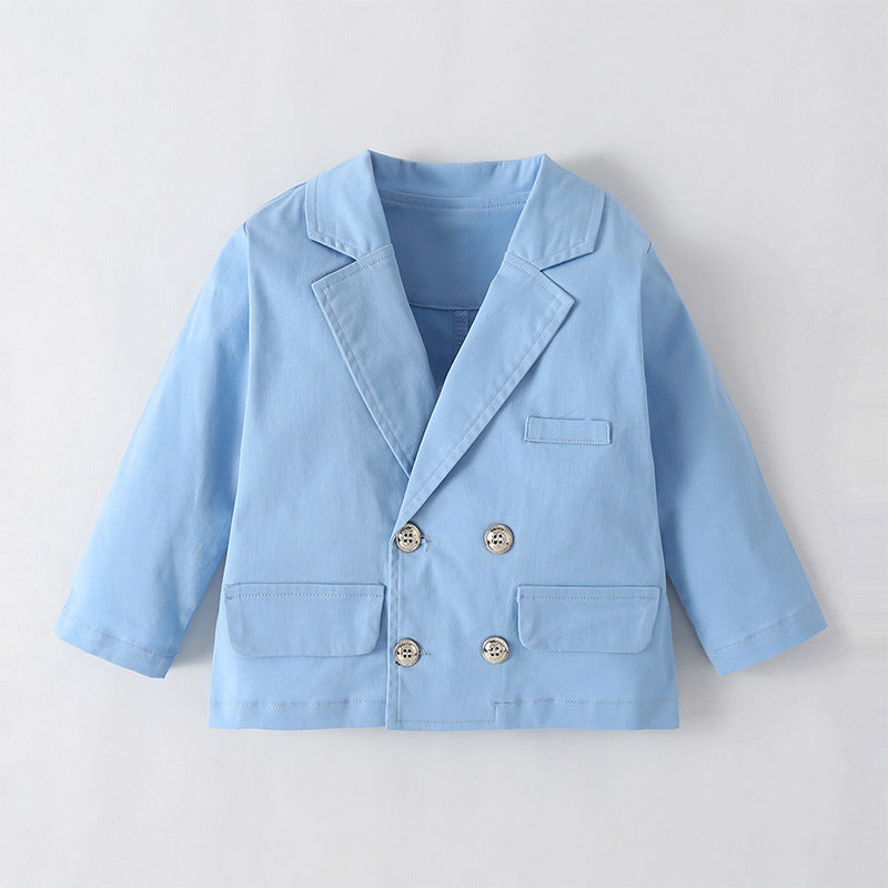 Baby Boys Newborn Sky Blue Sets Spring Autumn Suit 2 Pcs