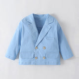 Baby Boys Newborn Sky Blue Sets Spring Autumn Suit 2 Pcs