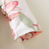 Baby Girl Romper Infant Vintage Sleeper Romper Headband Clothes Outfits - honeylives