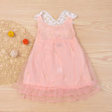 Baby Girls Dress Flower  Princess Party Pageant Pearl Lace Tulle Tutu Dresses - honeylives