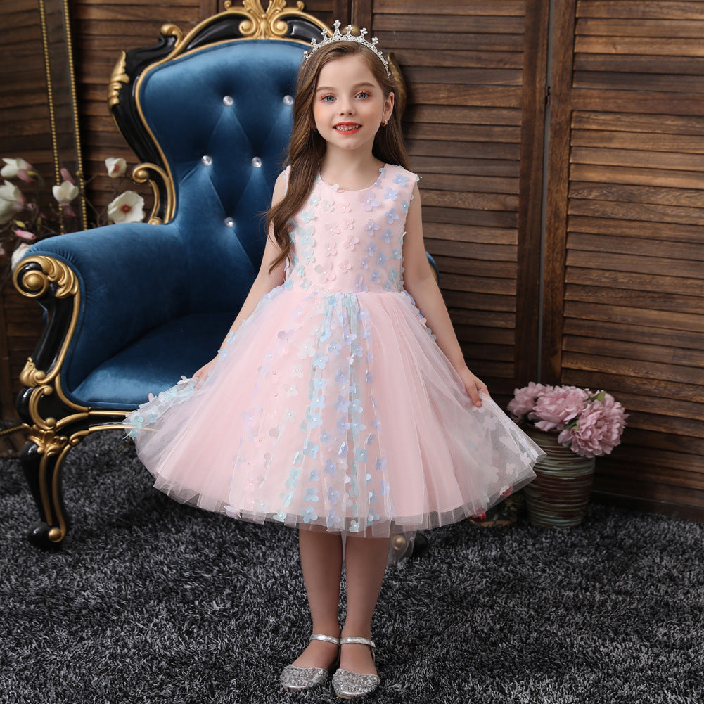 Kid Baby Girls Dress Petal Sweet Princess Vestidos Tutu Dresses