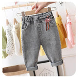 Baby Girls Cute Jeans New Autumn Denim Trousers