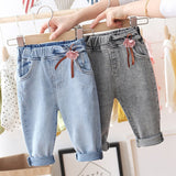 Baby Girls Cute Jeans New Autumn Denim Trousers