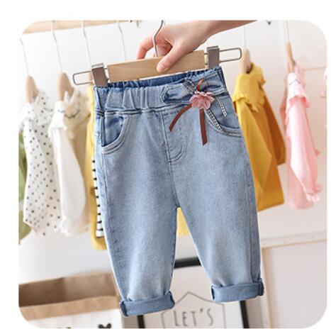 Baby Girls Cute Jeans New Autumn Denim Trousers