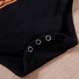 0-18M Baby Girls Halloween Long Sleeve Letter Printed Set  3 Pcs