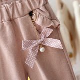 Baby Girls Autumn Casual Trousers Plaid Fashion Toddler Pants