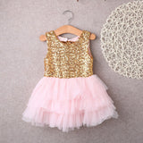 Baby Girls Princess Birthday Summer Bow Tutu Cake Dresses 2-6T - honeylives