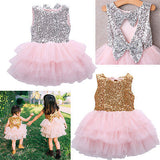 Baby Girls Princess Birthday Summer Bow Tutu Cake Dresses 2-6T - honeylives