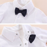 Baby Boys Cotton Suit Fashion Plaid Suits 2 Pcs Sets