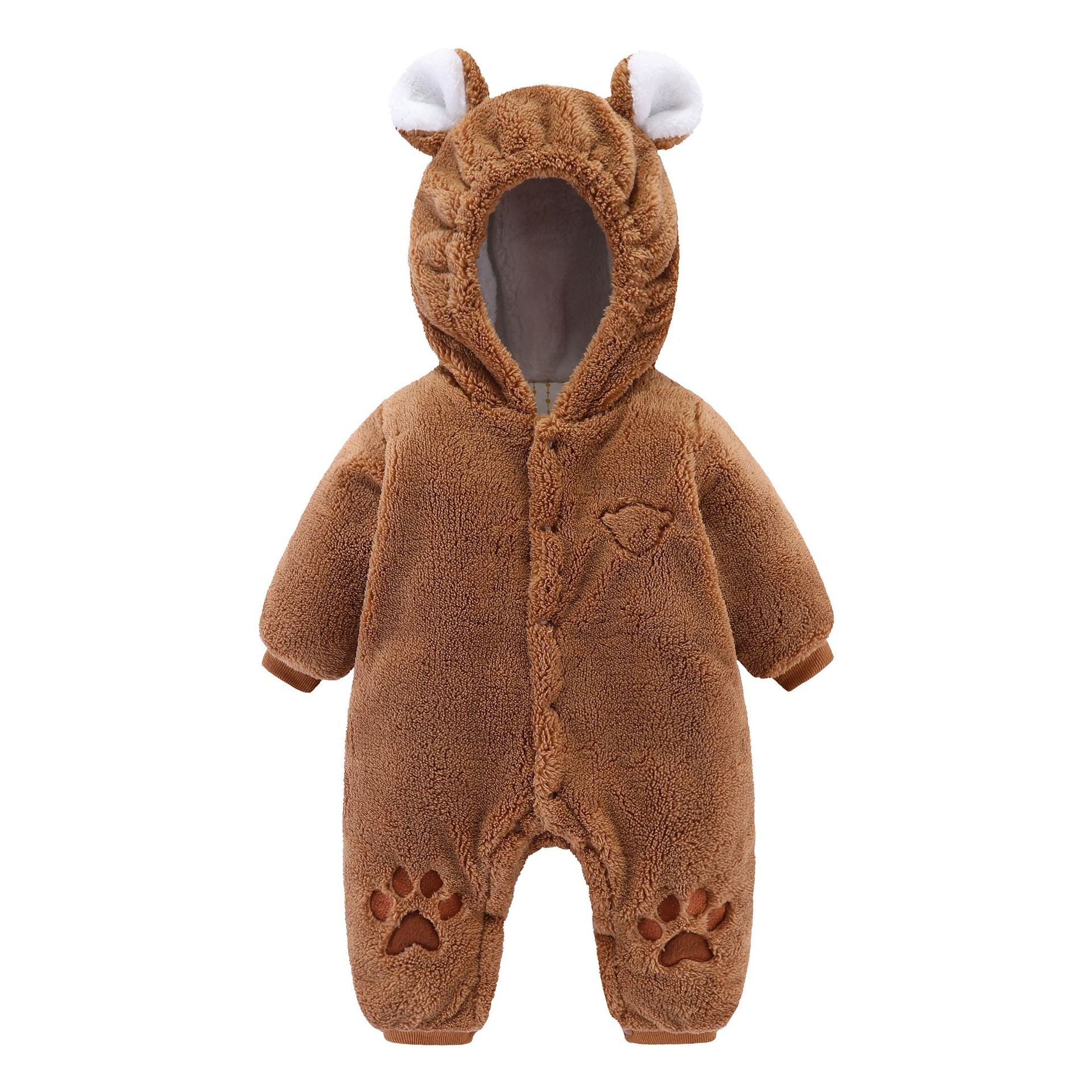Baby Winter Jumpsuit Newborn Animal Style Thick Warm Romper