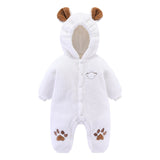 Baby Winter Jumpsuit Newborn Animal Style Thick Warm Romper