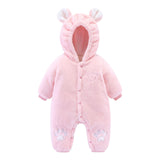 Baby Winter Jumpsuit Newborn Animal Style Thick Warm Romper