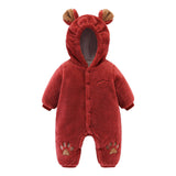 Baby Winter Jumpsuit Newborn Animal Style Thick Warm Romper
