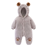 Baby Winter Jumpsuit Newborn Animal Style Thick Warm Romper