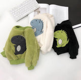 Boys Girls Winter Dinosaur Embroidered Sweater