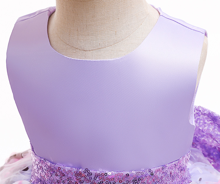 Kid Baby Girl Birthday Party Flower Big Bow Gauze Princess Dresses