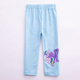 Baby Girl Pants Straight Tube Color Line with Pocket Pants 2-7 Years