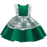 Baby Girl Flower Backless Baptism  Birthday Party Wedding Dresses 0-5T - honeylives