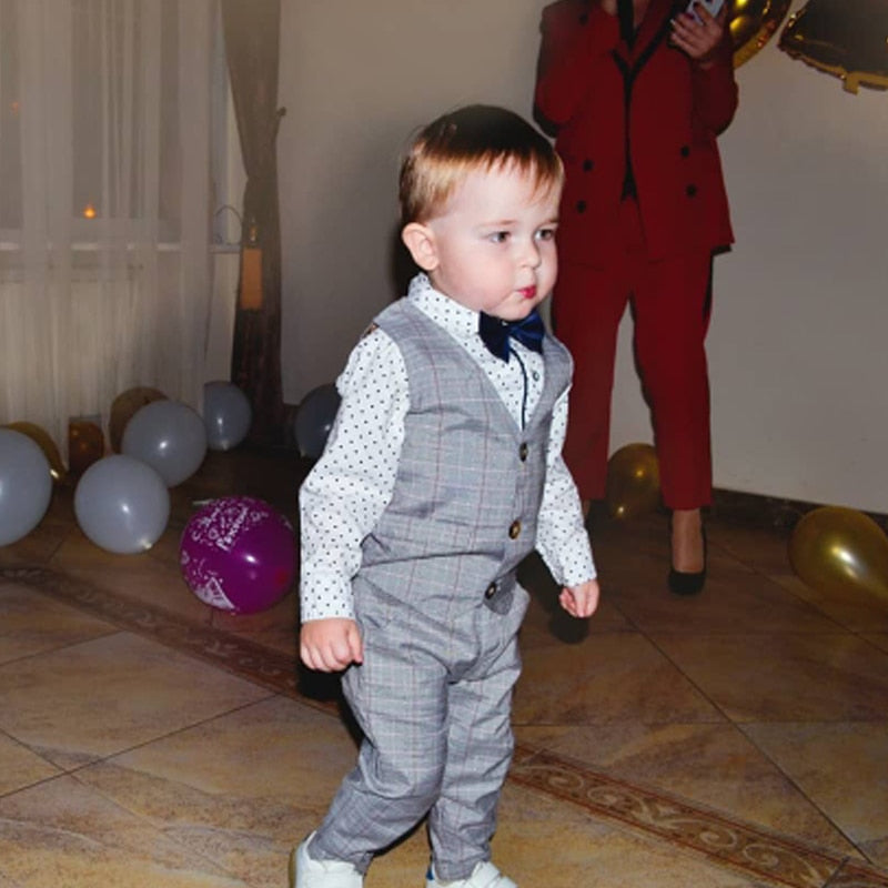 Boys Clothes Set Little Gentleman Outfits 3 Pcs
