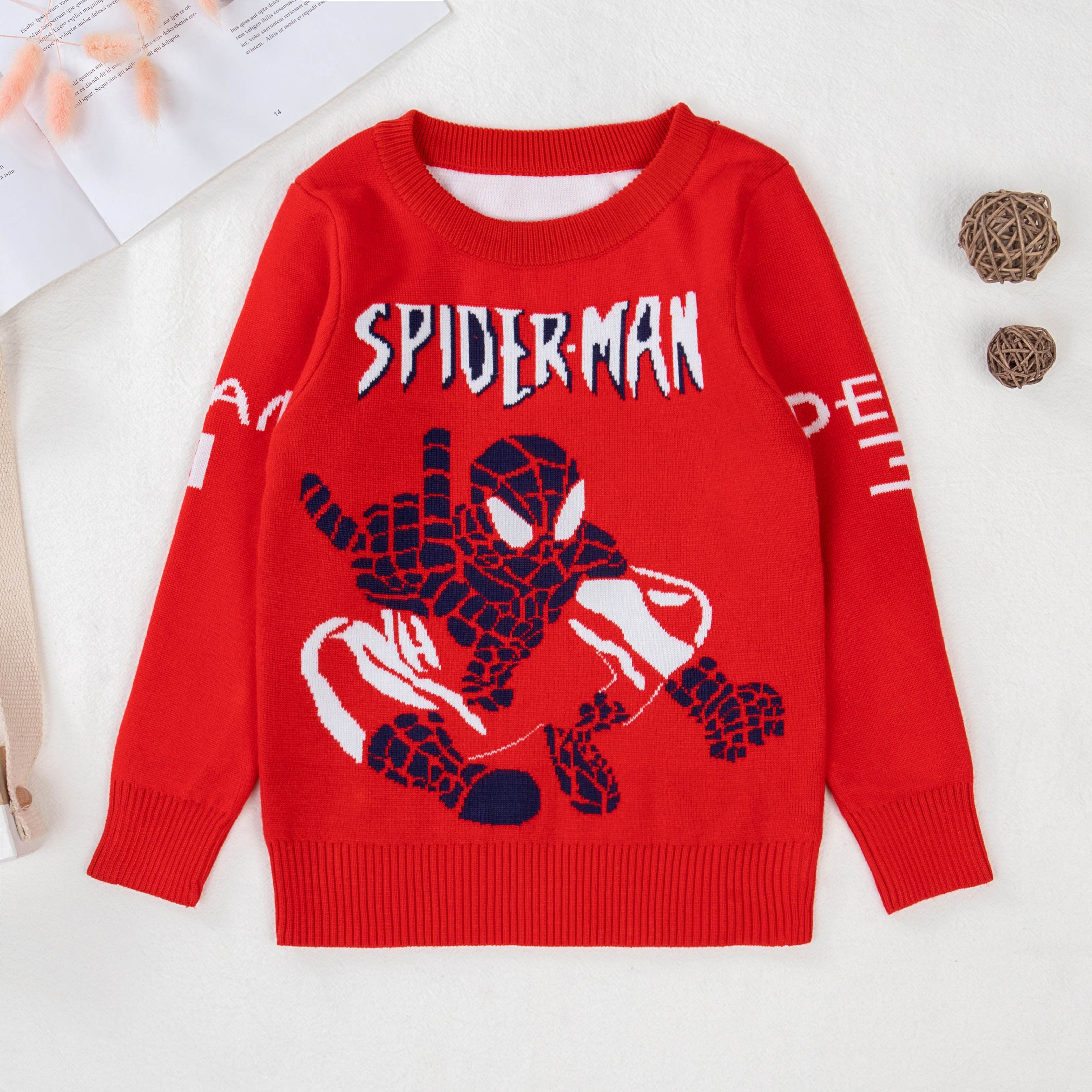 Kid Boys Sweater Plus Velvet Thick Pullover