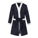 Child Bathrobe Kids Flannel Bathing Robe Sleepwear Fleece Pajamas