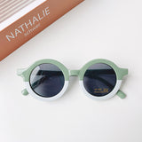 Kid Baby Cute Leopard Cartoon Bear Shape Round Sunglasses