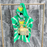 Kid Baby Hooded Cloak Beach Bath Towel Robes Cloak Microfiber Pajamas